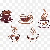 卡通手绘咖啡店插画-空若网 卡通手绘咖啡店插画-空若网