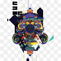 矢量印象派艺术画-空若网 矢量印象派艺术画-空若网