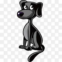 黑色狗狗PNG下载-空若网 黑色狗狗PNG下载-空若网