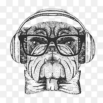 卡通可爱小动物装饰设计动物头像-空若网 卡通可爱小动物装饰设计动物头像-空若网