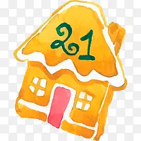 水彩房子-空若网 水彩房子-空若网