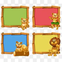 矢量卡通狮子-空若网 矢量卡通狮子-空若网