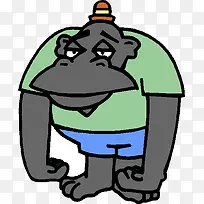 灰色的大猩猩-空若网 灰色的大猩猩-空若网