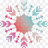 多彩渐变雪花-空若网 多彩渐变雪花-空若网
