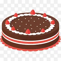 圆形巧克力蛋糕-空若网 圆形巧克力蛋糕-空若网