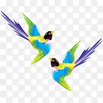 卡通彩色飞舞小鸟-空若网 卡通彩色飞舞小鸟-空若网