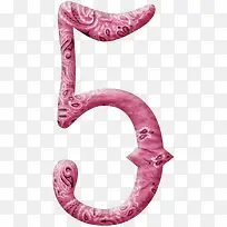 粉色数字5-空若网 粉色数字5-空若网