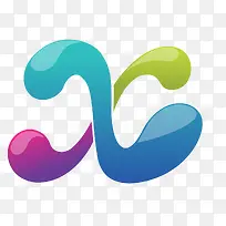 X矢量商标LOGO设计-空若网 X矢量商标LOGO设计-空若网