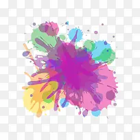 彩色油墨的明亮飞溅载体-空若网 彩色油墨的明亮飞溅载体-空若网
