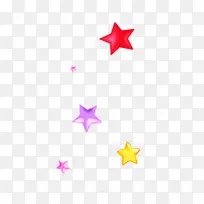 彩色立体星星-空若网 彩色立体星星-空若网