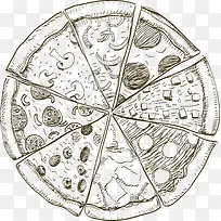 线条披萨-空若网 线条披萨-空若网