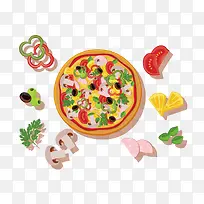 矢量披萨-空若网 矢量披萨-空若网