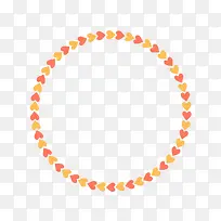 水彩爱心圆环元素-空若网 水彩爱心圆环元素-空若网