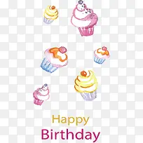 彩色飞舞的水彩蛋糕-空若网 彩色飞舞的水彩蛋糕-空若网