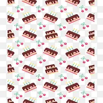 樱桃蛋糕花纹-空若网 樱桃蛋糕花纹-空若网