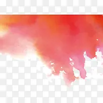 橘红色水彩晕染-空若网 橘红色水彩晕染-空若网