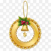 金色圣诞节圆环-空若网 金色圣诞节圆环-空若网