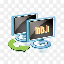 科技蓝色电脑-空若网 科技蓝色电脑-空若网