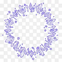 手绘植物叶片边框-空若网 手绘植物叶片边框-空若网