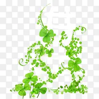 绿叶 白色梯子-空若网 绿叶 白色梯子-空若网