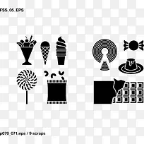 剪影食物图标-空若网 剪影食物图标-空若网