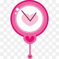 爱心时间钟表-空若网 爱心时间钟表-空若网