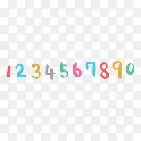 彩色手写数字-空若网 彩色手写数字-空若网