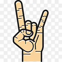 一个爱你的手指手势-空若网 一个爱你的手指手势-空若网