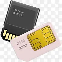 卡通手绘矢量精美内存卡电话卡-空若网 卡通手绘矢量精美内存卡电话卡-空若网