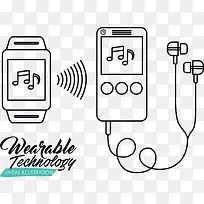 矢量手表和电话-空若网 矢量手表和电话-空若网