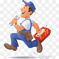 奔跑的工人-空若网 奔跑的工人-空若网