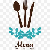 矢量图创意简约餐具-空若网 矢量图创意简约餐具-空若网