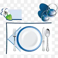 西餐餐具盘子叉刀花-空若网 西餐餐具盘子叉刀花-空若网