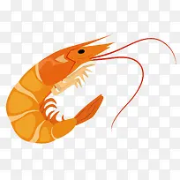 卡通简约美食装饰广告设计虾子-空若网 卡通简约美食装饰广告设计虾子-空若网