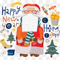 戴眼镜的圣诞老人-空若网 戴眼镜的圣诞老人-空若网