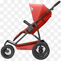 红色可爱婴儿车-空若网 红色可爱婴儿车-空若网