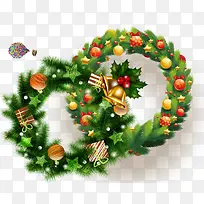 两个圣诞节花环-空若网 两个圣诞节花环-空若网