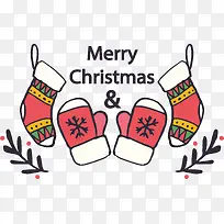 手绘圣诞袜手套-空若网 手绘圣诞袜手套-空若网