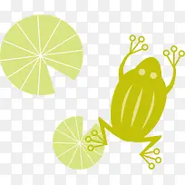 绿色手绘青蛙-空若网 绿色手绘青蛙-空若网