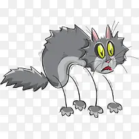 卡通抽象猫咪-空若网 卡通抽象猫咪-空若网