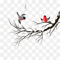 积雪树枝-空若网 积雪树枝-空若网