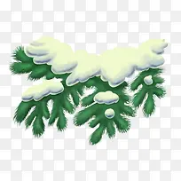 圣诞树枝积雪素材-空若网 圣诞树枝积雪素材-空若网