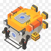 黄色潜水艇立体插画-空若网 黄色潜水艇立体插画-空若网