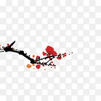 水墨式梅花-空若网 水墨式梅花-空若网