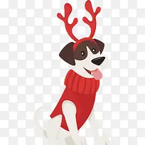 圣诞狗狗PNG下载-空若网 圣诞狗狗PNG下载-空若网
