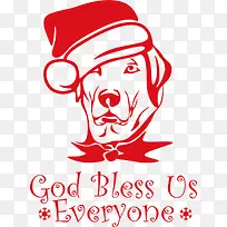 圣诞节小狗-空若网 圣诞节小狗-空若网