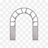 简约手绘拱门-空若网 简约手绘拱门-空若网