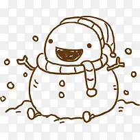 漫画卡通雪人素材-空若网 漫画卡通雪人素材-空若网
