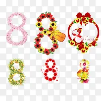 花朵与数字-空若网 花朵与数字-空若网