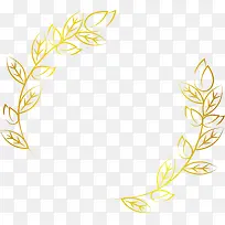 金色树枝标题框-空若网 金色树枝标题框-空若网